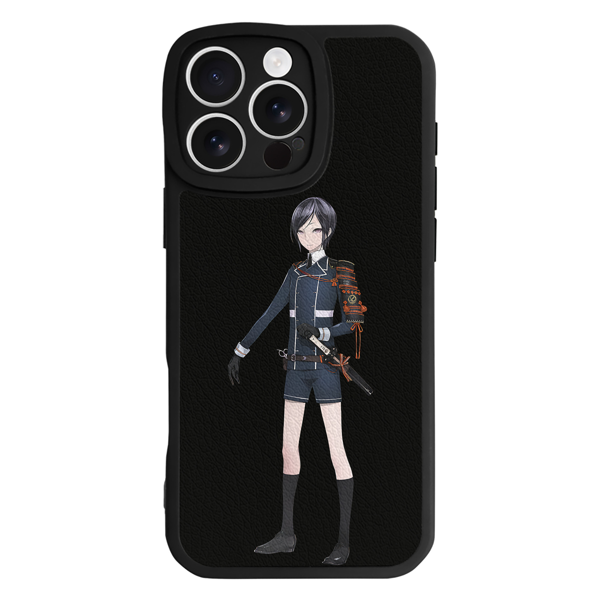 （画像用） 刀剣乱舞 Touken Ranbu 【iPhone 16シリーズ対応】シリコンスマホケース（レザー調） 材質：シリコン